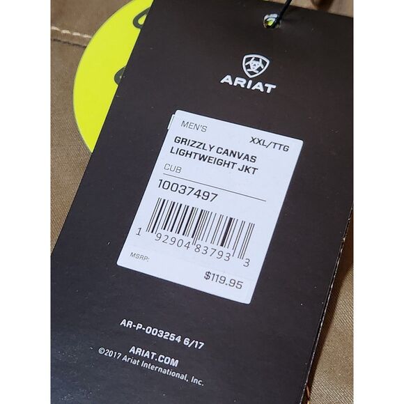 Ariat Grizzly Canvas Jacket XXL – Concealed Carry, Wind & Water Resistant - Picture 4 of 13